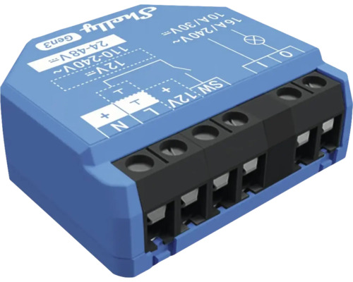 Shelly Gen3 relé pre automatizáciu domácnosti