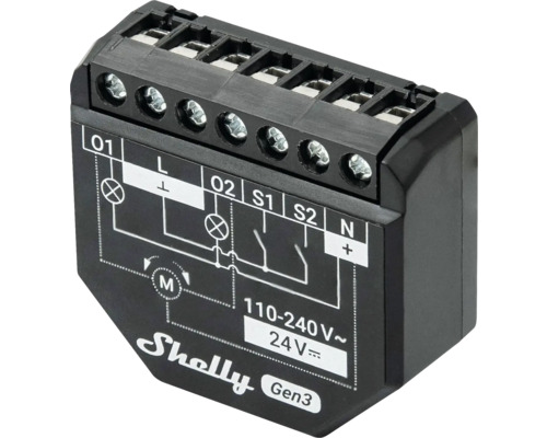 Riadenie osvetlenia Shelly Gen3 so skrutkovými svorkami