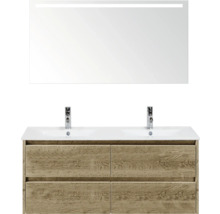 Súprava kúpeľňového nábytku s umývadlovou skrinkou, umývadlom a zrkadlom