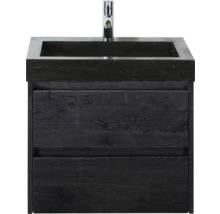 Skrinka pod umývadlo s dvoma zásuvkami a umývadlom na dosku a batériou