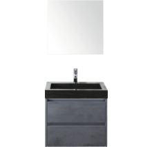 Skrinka pod umývadlo s umývadlom, vodovodnou batériou a zrkadlom