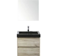 Kombinácia umývadla so zrkadlom, umývadlom a spodnou skrinkou