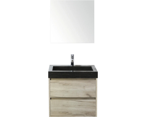 Kombinácia umývadla so zrkadlom, umývadlom a spodnou skrinkou