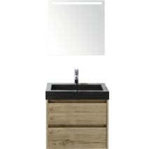 Umývadlová skrinka s umývadlom, batériou a zrkadlom