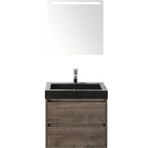 Skrinka pod umývadlo so zrkadlom a osvetlením do kúpeľne