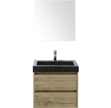 Kombinácia umývadla so zrkadlom, umývadlom a spodnou skrinkou