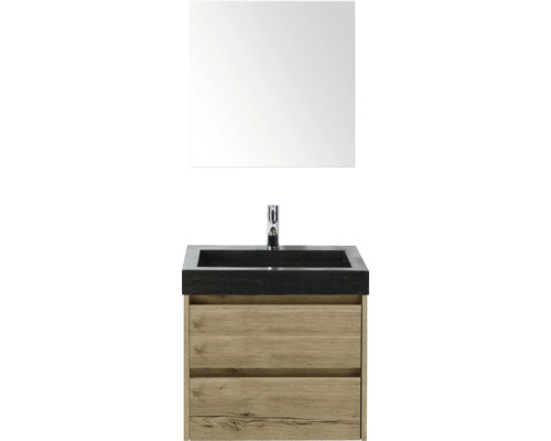 Kombinácia umývadla so zrkadlom, umývadlom a spodnou skrinkou