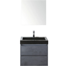 Kombinácia umývadla so zrkadlom a skrinkou pod umývadlo