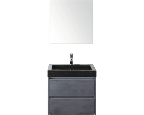 Kombinácia umývadla so zrkadlom a skrinkou pod umývadlo