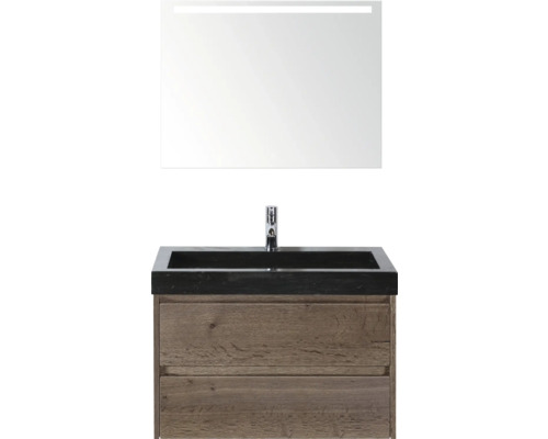 Umývadlo so zrkadlom a spodnou skrinkou do kúpeľne