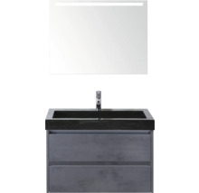 Umývadlová zostava so zrkadlom a dvoma zásuvkami