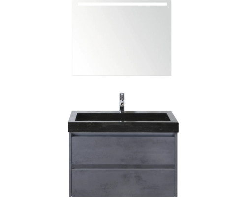 Umývadlová zostava so zrkadlom a dvoma zásuvkami