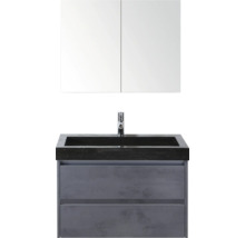 Umývadlo so skrinkou a zrkadlová skrinka do kúpeľne