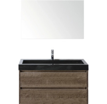 Kombinácia umývadla so zrkadlom, umývadlom, batériou a spodnou skrinkou