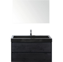 Umývadlová zostava so zrkadlom a dvoma zásuvkami