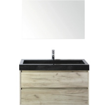 Kombinácia umývadla so zrkadlom, umývadlom, batériou a spodnou skrinkou