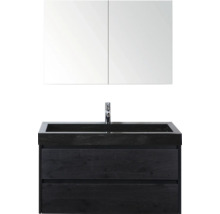 Kombinácia umývadla so zrkadlovou skrinkou do kúpeľne