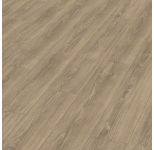 Detail laminátovej podlahy s dreveným vzhľadom