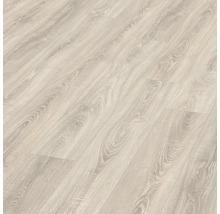 Svetlá laminátová podlaha s dreveným vzhľadom položená