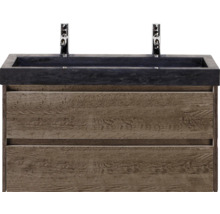 Skrinka pod umývadlo s dvoma zásuvkami a umývadlom na dosku