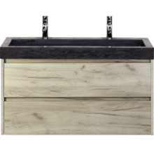 Skrinka pod umývadlo s dvomi zásuvkami a umývadlom