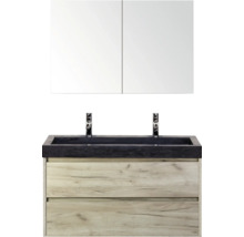 Umývadlová zostava s umývadlom, spodnou skrinkou a zrkadlovou skrinkou