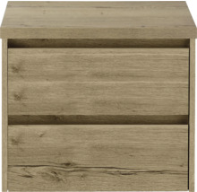 Nočný stolík s dvomi zásuvkami v drevenom dekore