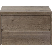 Skrinka pod umývadlo z dreva s dvoma zásuvkami