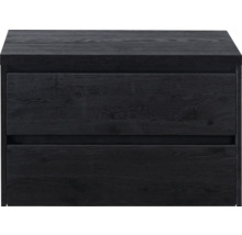 Nočný stolík s dvomi drevenými zásuvkami