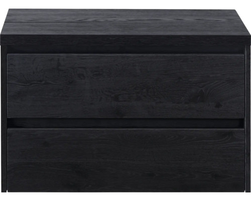 Nočný stolík s dvomi drevenými zásuvkami