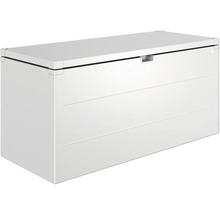 Biely plastový úložný box s vekom