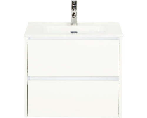 Skrinka pod umývadlo s dvomi zásuvkami a vodovodnou batériou