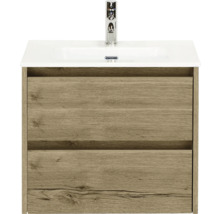 Skrinka pod umývadlo s dvomi zásuvkami a umývadlom na dosku