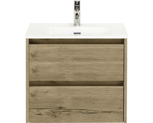 Skrinka pod umývadlo s dvomi zásuvkami a umývadlom na dosku