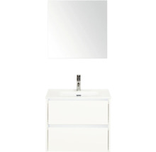 Umývadlová skrinka s dvoma zásuvkami a zrkadlom do kúpeľne