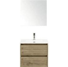 Umývadlová súprava so zrkadlom, umývadlom, batériou a spodnou skrinkou