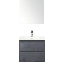 Súprava kúpeľňového nábytku so zrkadlom, skrinkou pod umývadlo a vodovodnou batériou