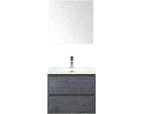 Súprava kúpeľňového nábytku so zrkadlom, skrinkou pod umývadlo a vodovodnou batériou