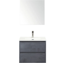 Skrinka pod umývadlo s umývadlom, batériou a zrkadlom