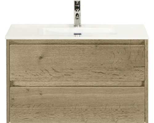 Skrinka pod umývadlo s dvoma zásuvkami a umývadlom na dosku