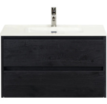 Skrinka pod umývadlo s dvomi zásuvkami a umývadlom na dosku