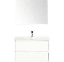 Kúpeľňová zostava s umývadlom, zrkadlom a dvoma zásuvkami