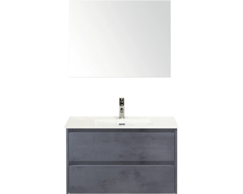 Umývadlo so skrinkou a zrkadlom do kúpeľne