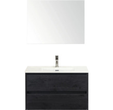 Umyvadlová zostava s umývadlom a zrkadlom do kúpeľne