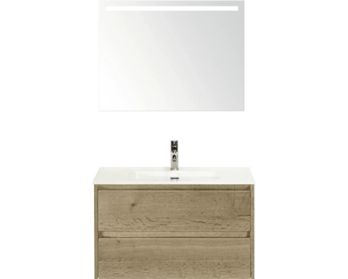 Umývadlová zostava so zrkadlom a spodnou skrinkou