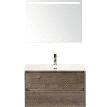 Umývadlová zostava so zrkadlom a spodnou skrinkou