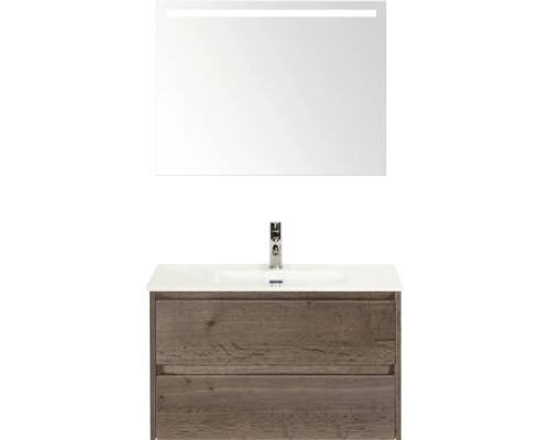 Umývadlová zostava so zrkadlom a spodnou skrinkou