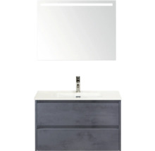 Umývadlová zostava so zrkadlom a osvetlením