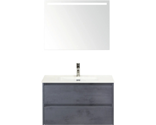 Umývadlová zostava so zrkadlom a osvetlením