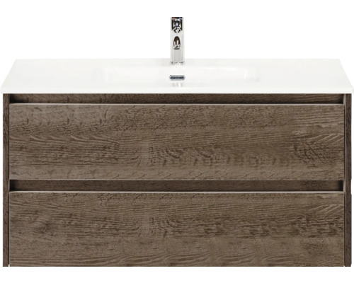 Skrinka pod umývadlo s dvomi zásuvkami a umývadlom